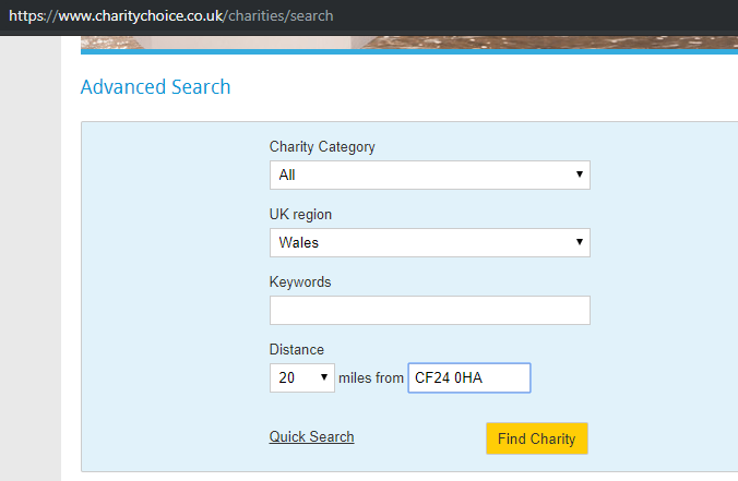 Charity Search Link Building
